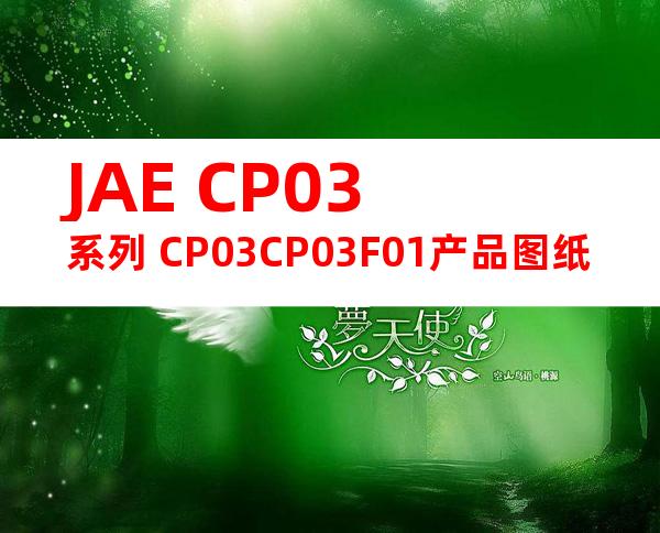 JAE CP03系列 CP03CP03F01产品图纸